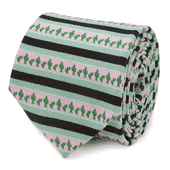 Texas Cactus Stripe Sage Men's Tie
