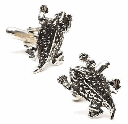 Texas Horny Toad Cufflinks