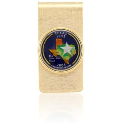 Texas State Quarter Coin Money Clip