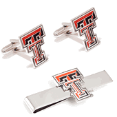 Texas Tech University Red Raiders Cufflinks And Tie Bar Gift Set
