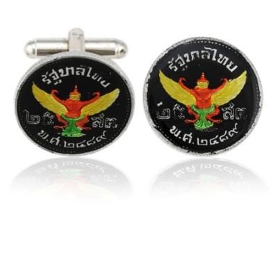 Thailand Phoenix Coin Cuff Links