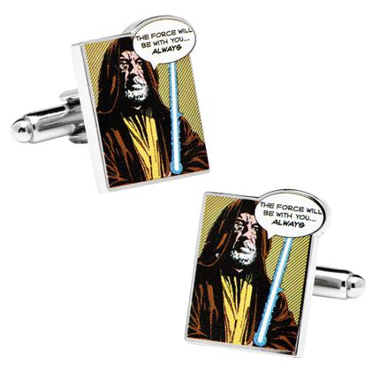 "The Force Will Be With You Always" Comic Cufflinks