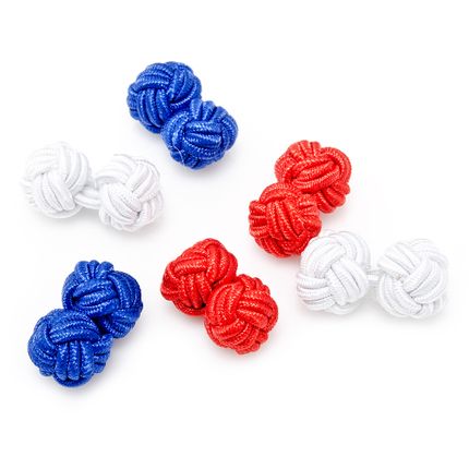 The Patriot Silk Knot Cuflinks