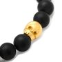 Thomas Onyx Stretch Bracelet in Gold