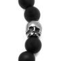 Thomas Onyx Stretch Bracelet in Pewter