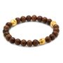 Thomas Wood Stretch Bracelet in Gold