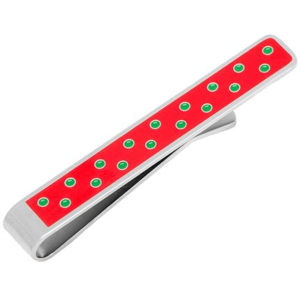 "Tis the Season" Hidden Message Polka Dot Tie Bar