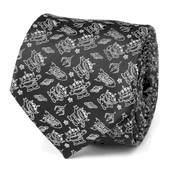 Toy Story Alien Print Black Men's Tie