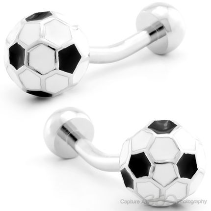 Traditional Soccer Ball Cufflinks