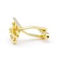 Tri-Winged Golden Airplane Cufflinks