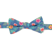 Tropical Multi Mens Bow Tie