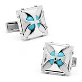 Turquoise Caged Stones Cufflinks