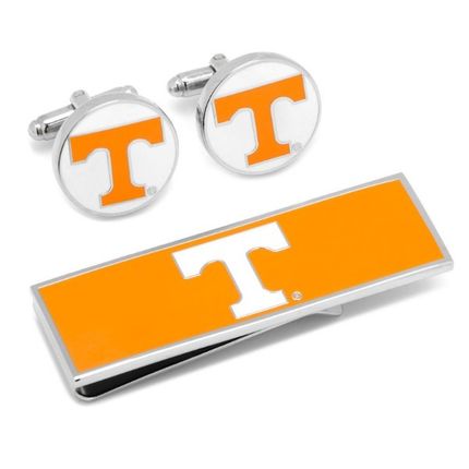 U of Tennessee Volunteers Cufflinks and Money Clip Gift Set