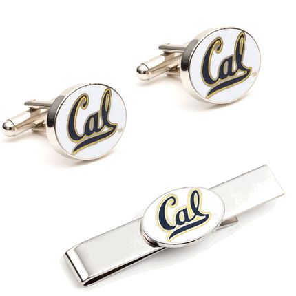 University Of California Bears Cufflinks And Tie Bar Gift Set