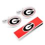 University Of Georgia Bulldogs Cufflinks And Money Clip Gift Set