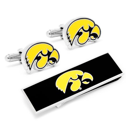 University Of Iowa Hawkeyes Cufflinks And Money Clip Gift Set