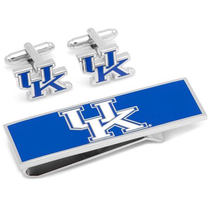 University of Kentucky Cufflinks and Money Clip Gift Set