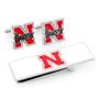 University Of Nebraska Cornhuskers Cufflinks And Money Clip Gift Set