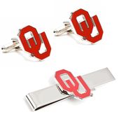 University Of Oklahoma Sooners Cufflinks And Tie Bar Gift Set