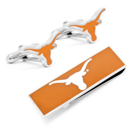 University Of Texas Longhorns Cufflinks And Money Clip Gift Set