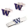 University Of Washington Huskies Cufflinks And Tie Bar Gift Set