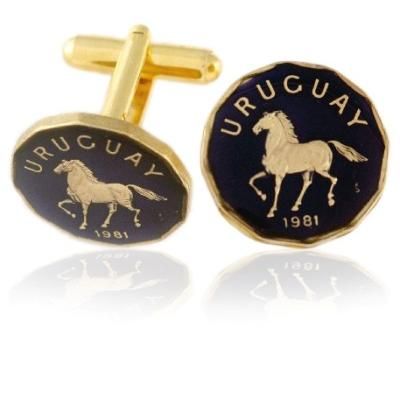 Uruguay Coin Cuff Links