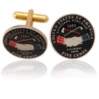Us Louisiana Purchase Coin Cuff Links