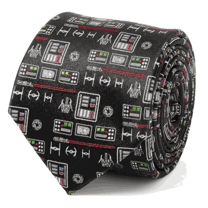 Vader Chest Plate Patterned Men's Tie