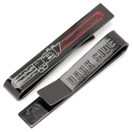 Vader Lightsaber Hidden Message Black Tie Bar