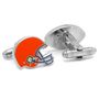 Varsity Football Blue, Green, and Orange Cufflinks