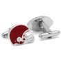 Varsity Football Crimson and White Cufflinks