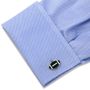Varsity Football Green and White Cufflinks