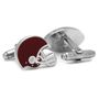 Varsity Football Maroon and White Cufflinks