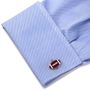 Varsity Football Maroon and White Cufflinks