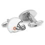 Varsity Football Navy, Orange, and White Cufflinks