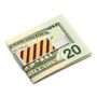 Varsity Stripes Garnet and Gold Bottle Opener Money Clip