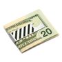 Varsity Stripes Green and White Bottle Opener Money Clip