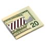 Varsity Stripes Maroon and White Bottle Opener Money Clip