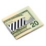 Varsity Stripes Navy and White Bottle Opener Money Clip
