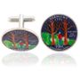 Vermonter Quarter Coin Cuff Links