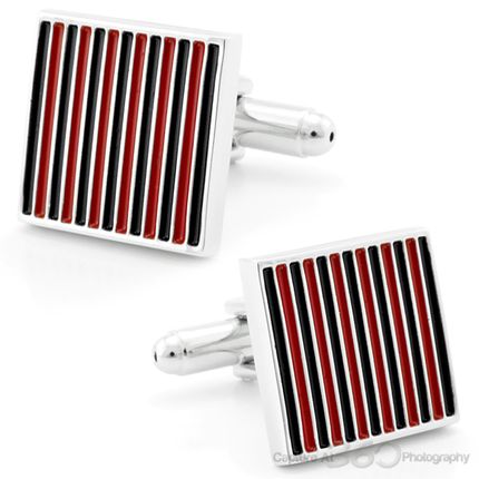 Vibrant Red Candy Cufflinks