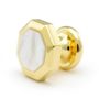 Victorian Gold Button Cufflinks Mother Of Pearl