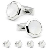 Victorian Pearl Silver Cufflinks