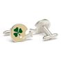 Vintage Notre Dame Shamrock Helmet Cufflinks