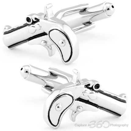 Vintage Pistol Gun Cufflinks