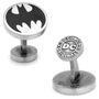 Vintage Silver Batman Cufflinks and Money Clip Gift Set