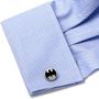 Vintage Silver Batman Cufflinks and Money Clip Gift Set
