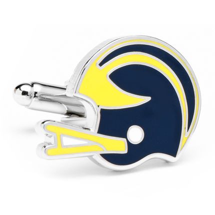 Vintage University of Michigan Wolverines Helmet Cufflinks