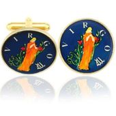 Virgo-The Virgin Coin Cufflinks