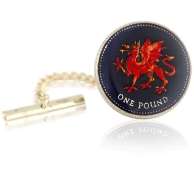 Wales Dragon Coin Tie Tack